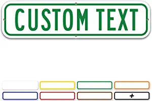 Street Name Sign Contour Style