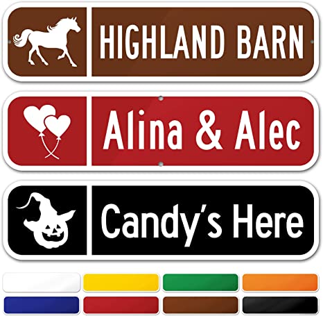 Street Name Sign Iconic Style