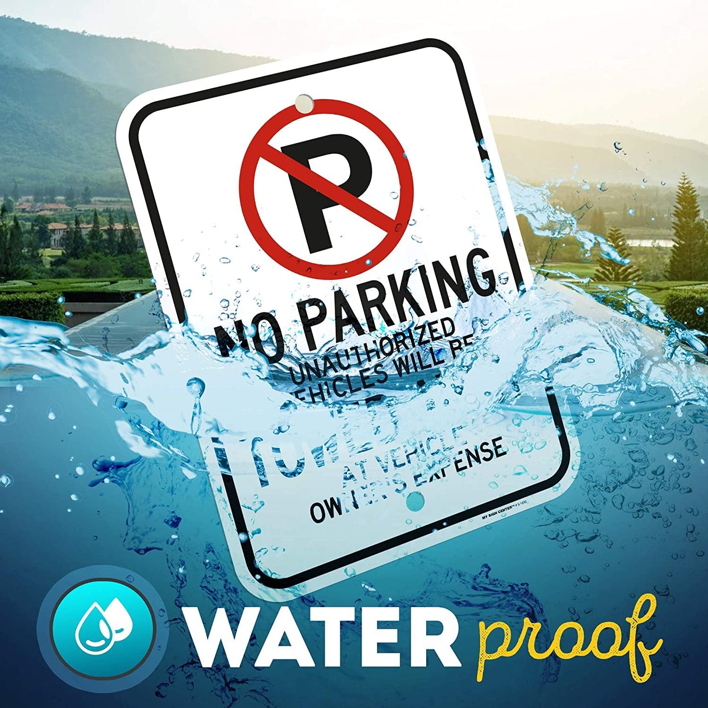 No Parking Sign Unauthorized Vehicles Will Be Towed