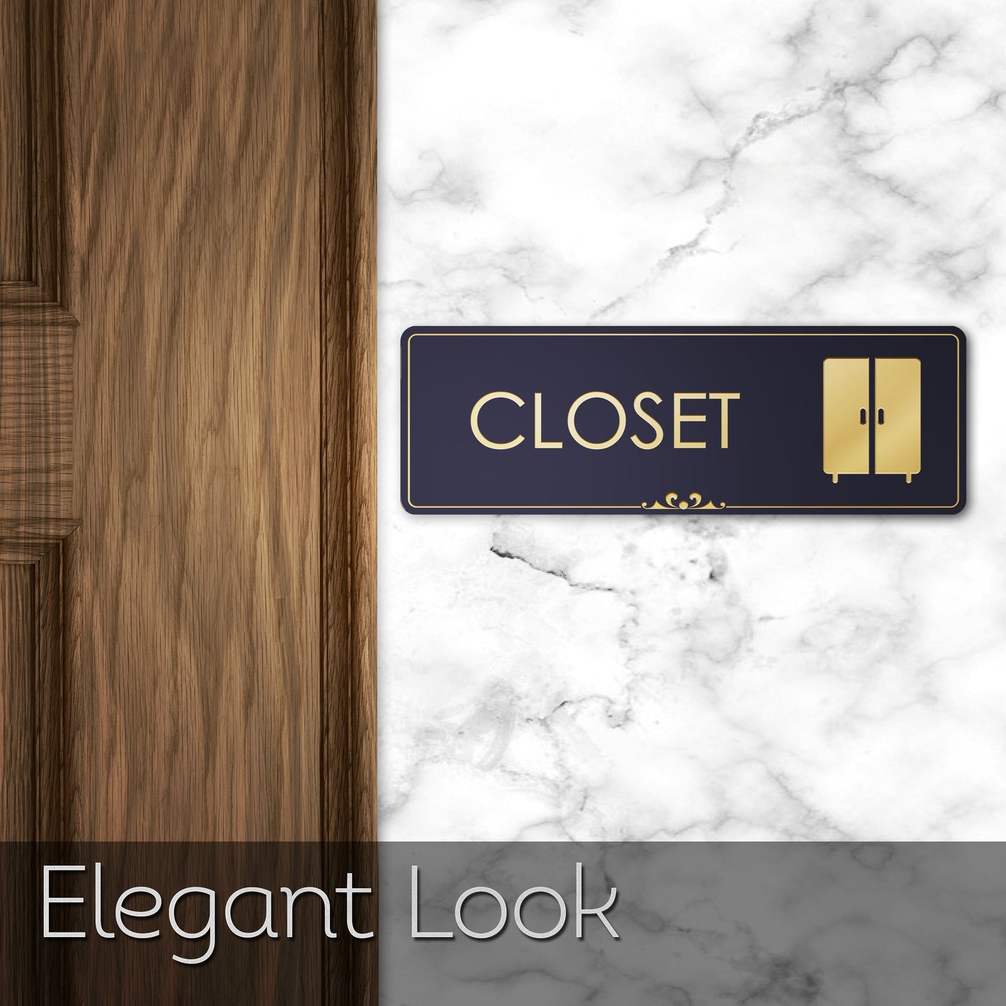 Closet Door Storage Room Sign