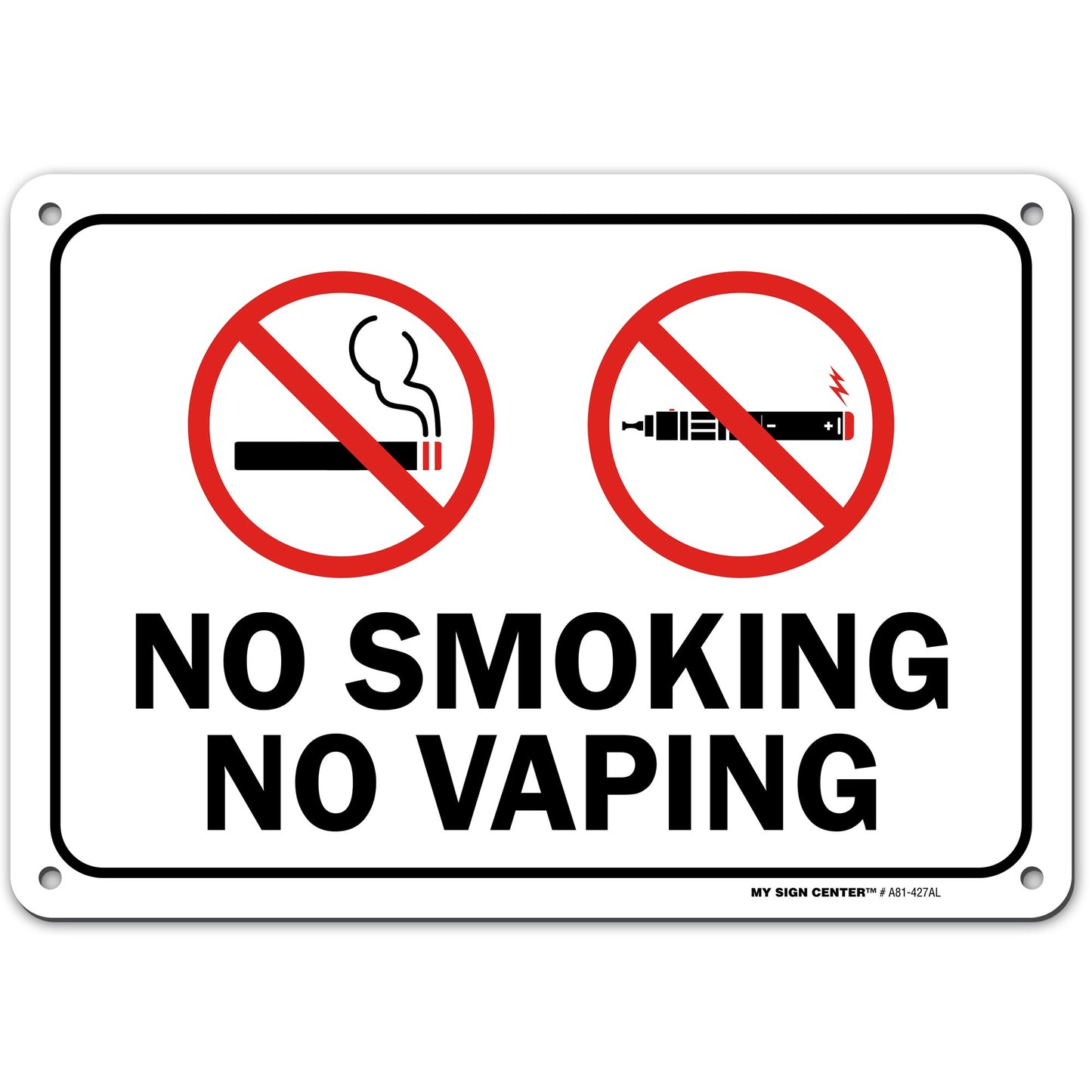 No Smoking No Vaping Sign