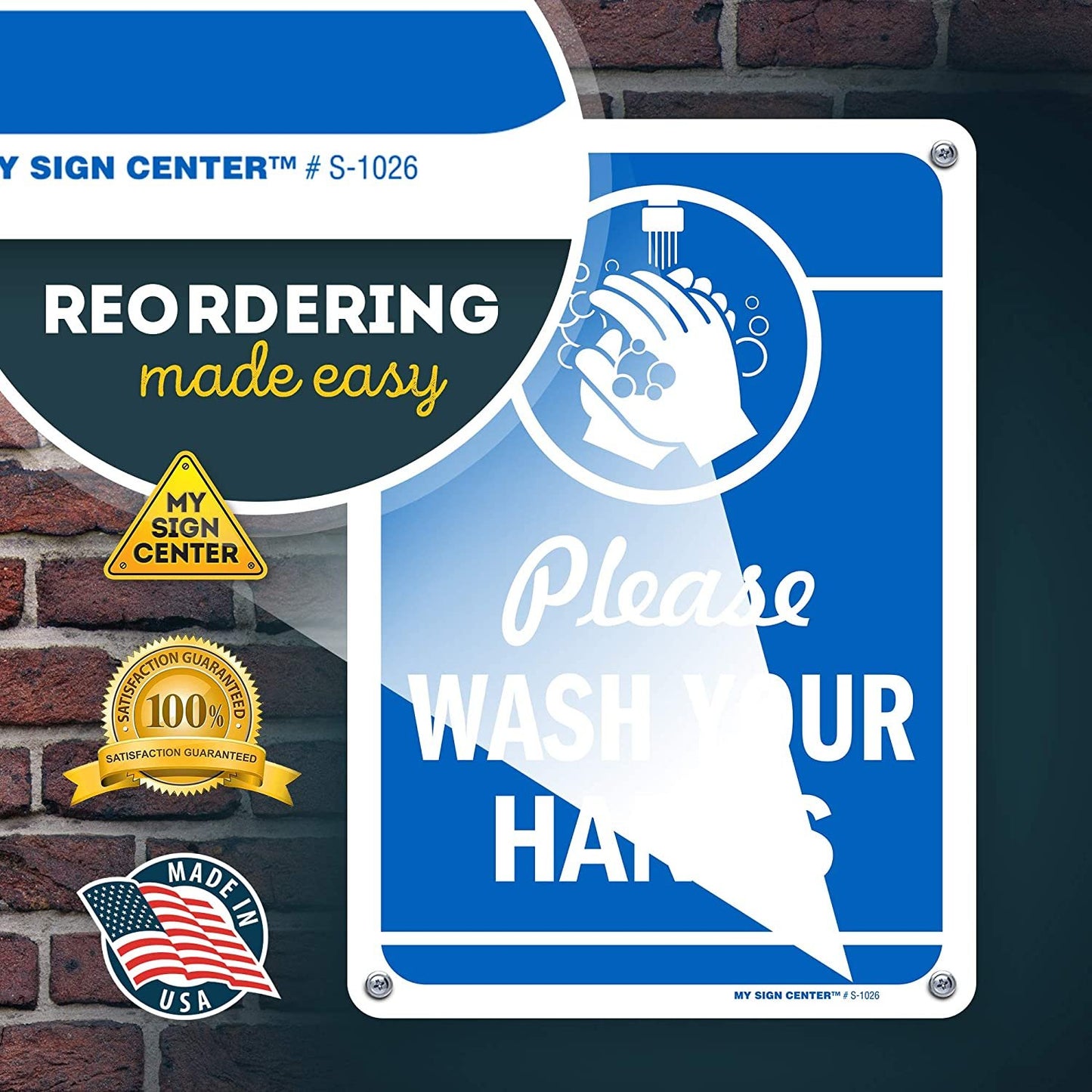 Please Wash Your Hands Sign
