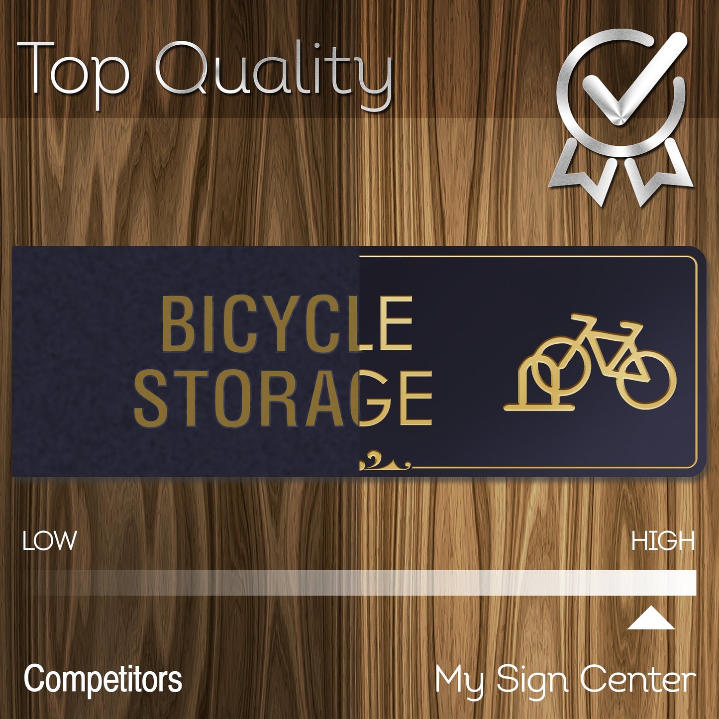 Bicycle Rack Sign Bike Storage Signage