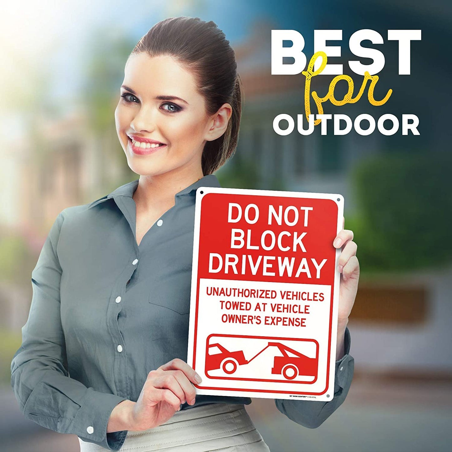 Do Not Block Driveway Outdoor Sign 1