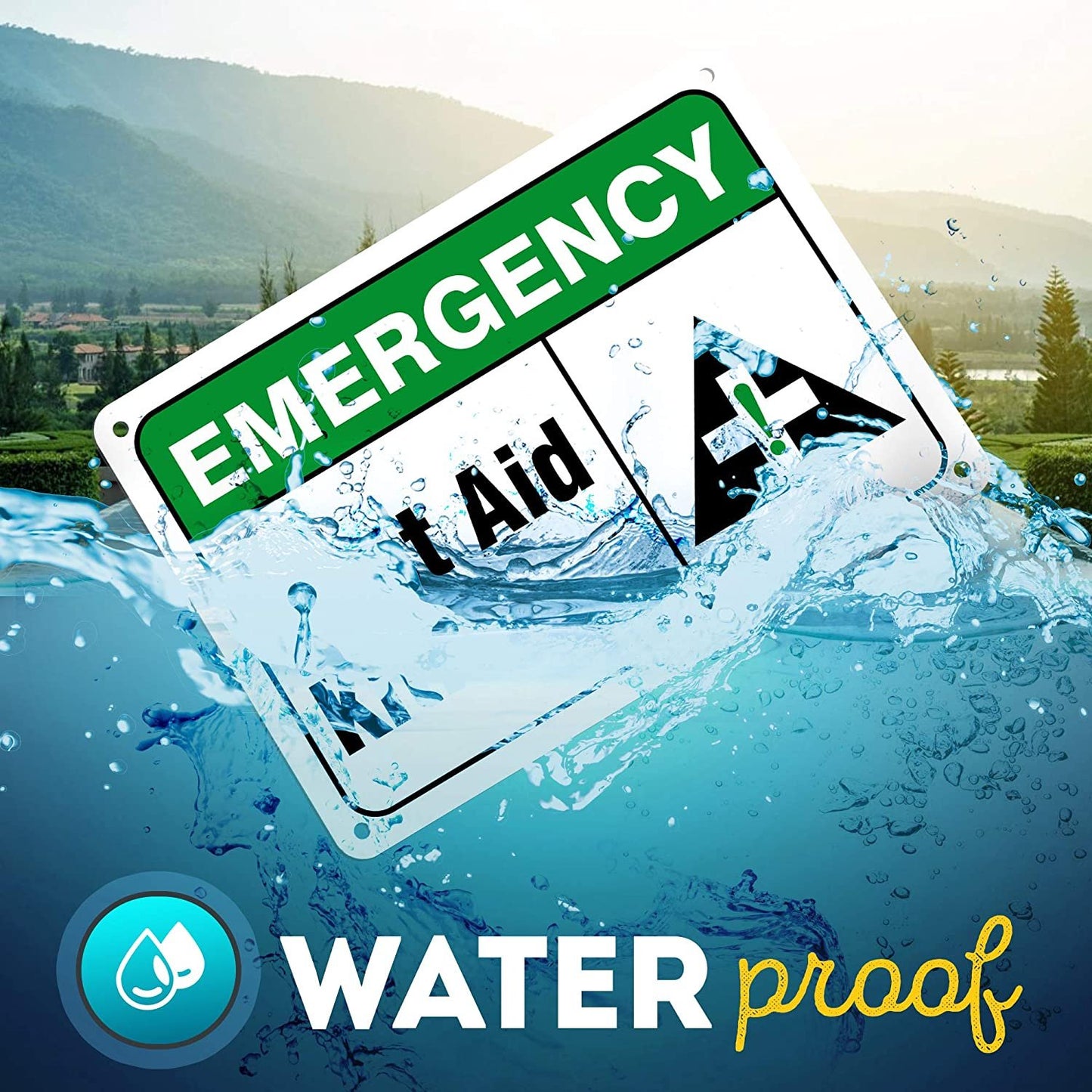 Emergency First Aid Kit Sign