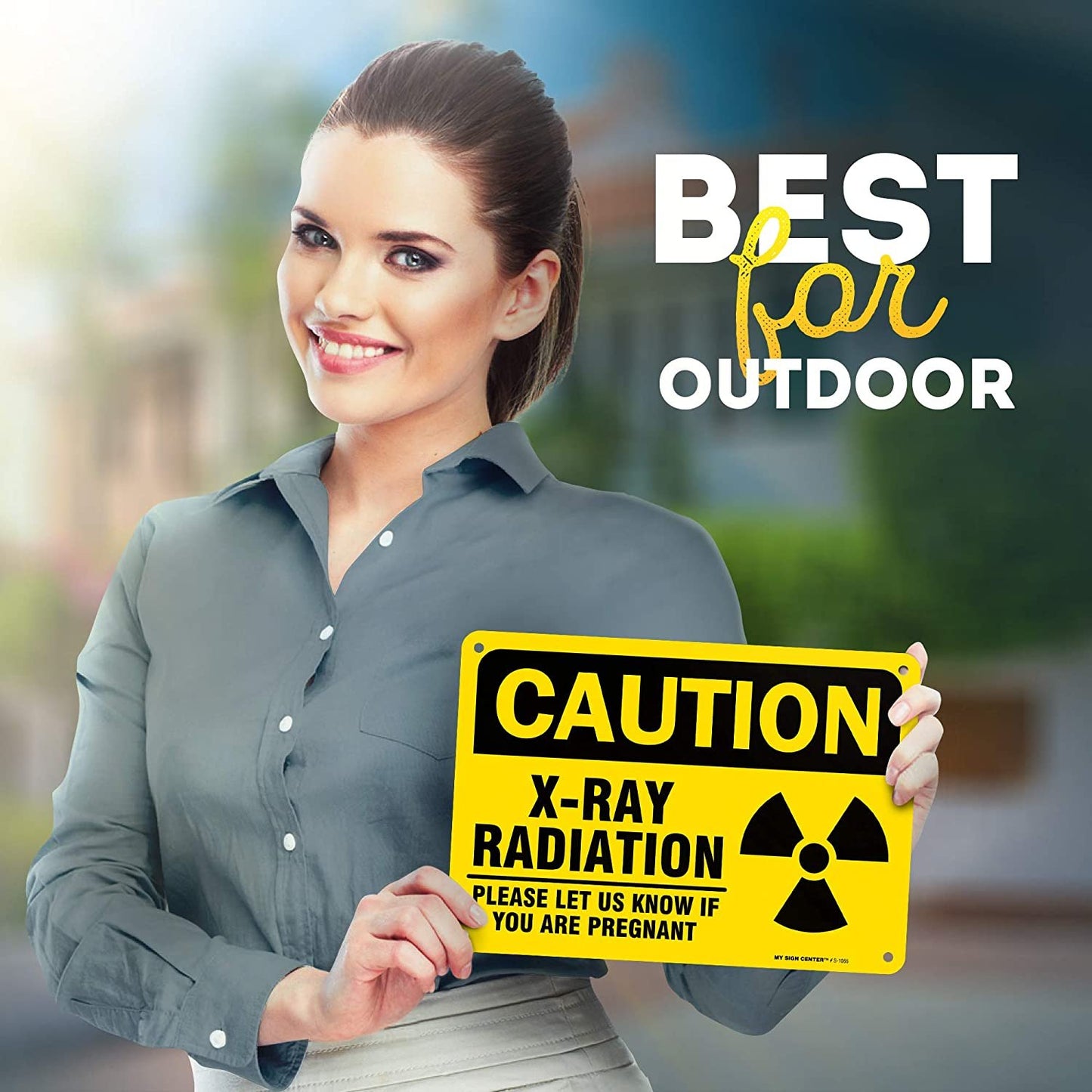 Caution X Ray Radiation Sign Please Inform If Pregnant