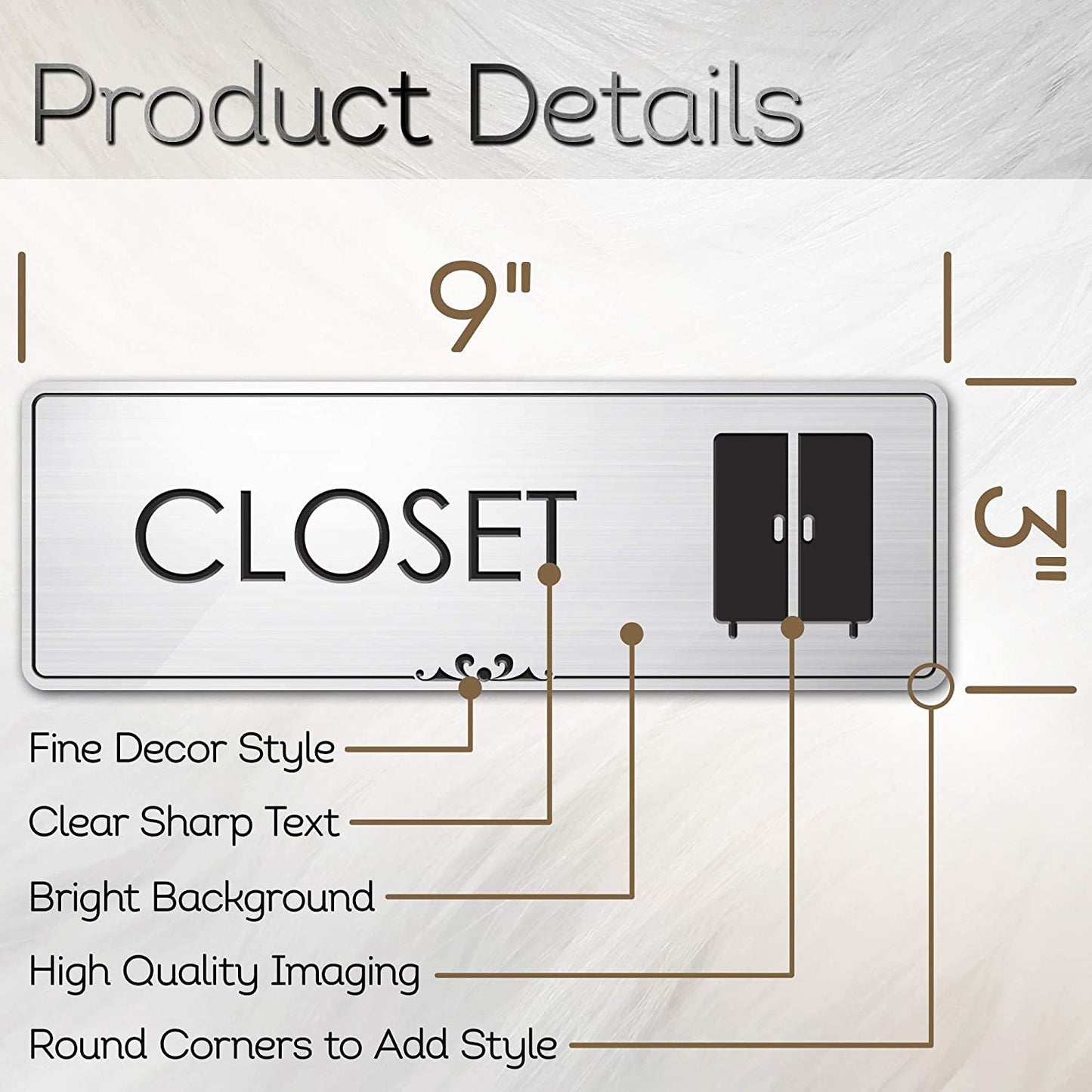 Closet Door Storage Room Sign