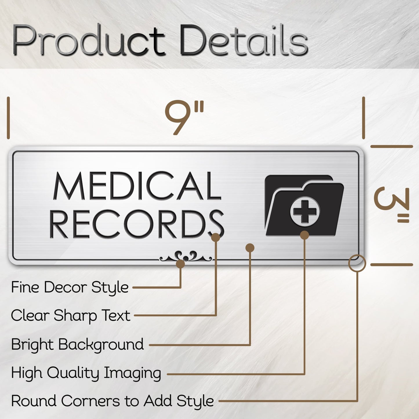 Medical Record Room Sign Office Medical Supplies Sign
