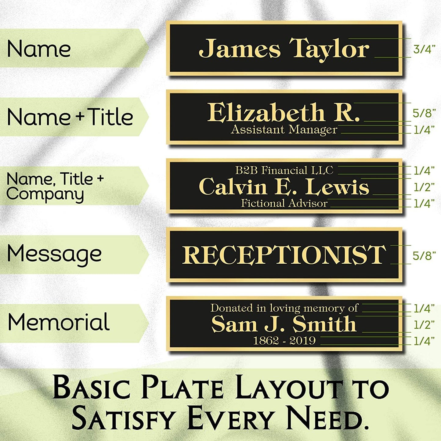 Desk Name Plate Personalized Custom Plaque