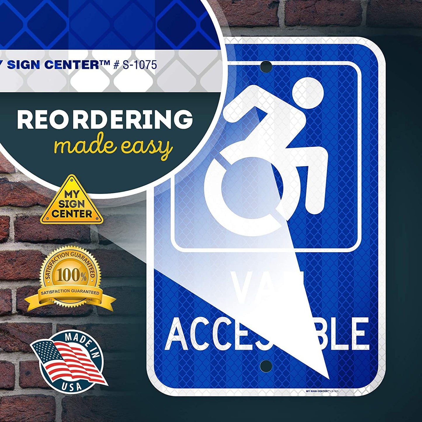 Van Accessible Handicap Parking Sign 2