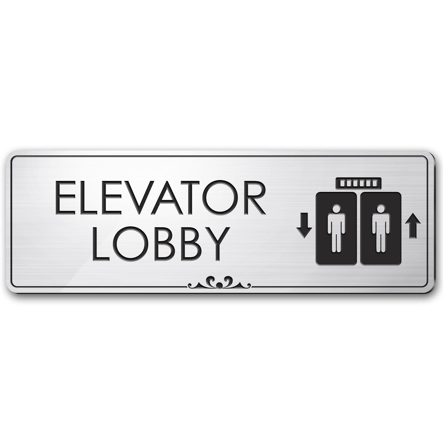 Lobby Elevator Sign Elevator Floor Engraved Sign