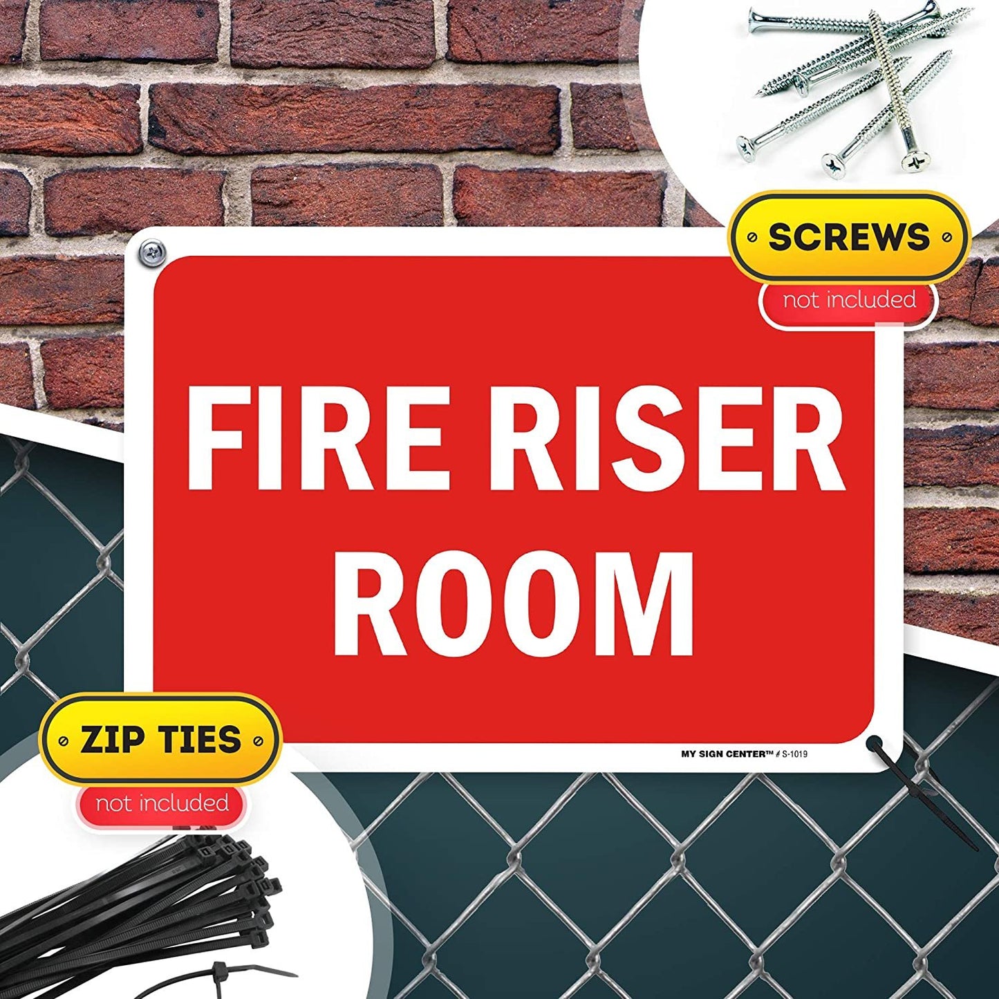 Fire Riser Room Sign
