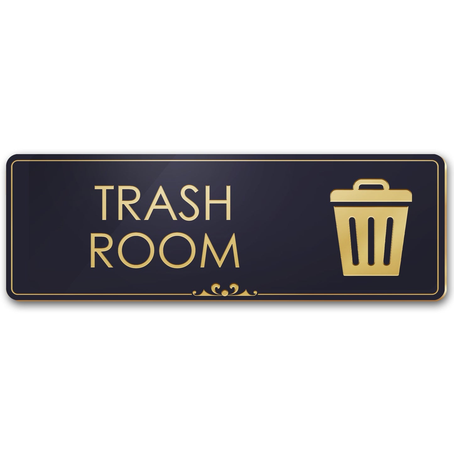 Trash Only Sign Office Room Recycle Trash Sign