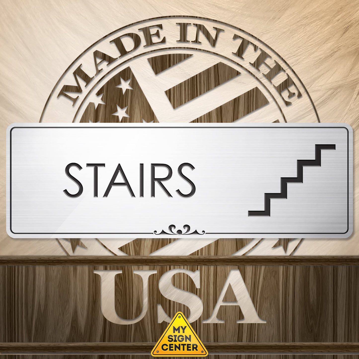 Stairs Door Sign Stairway Sign for Business