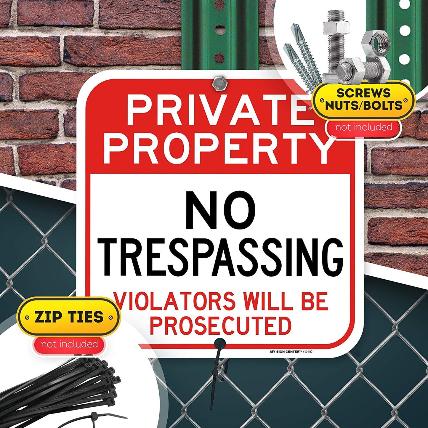 Private Property No Trespassing Sign Violators Will Be Prosecuted