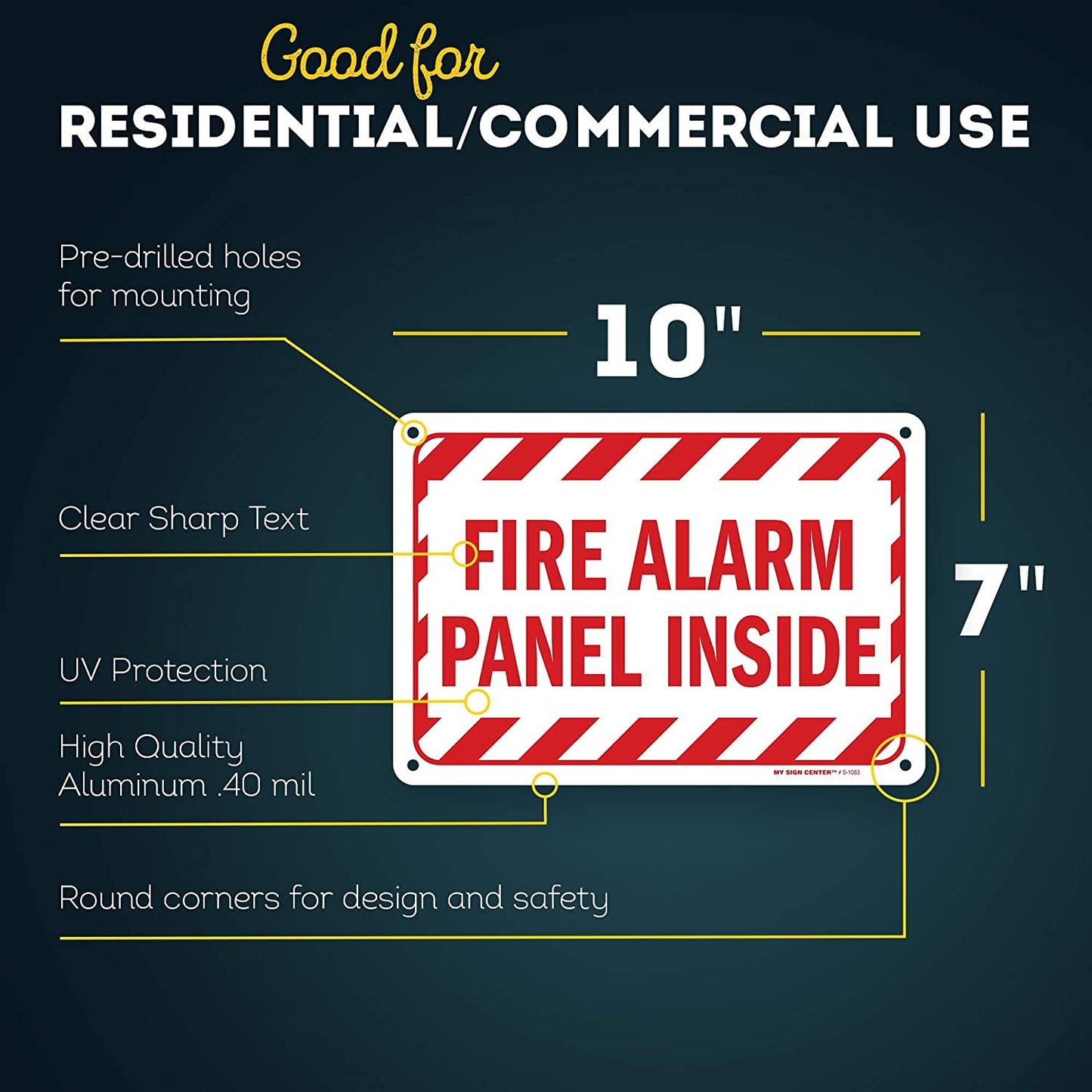 Fire Alarm Panel Inside Sign