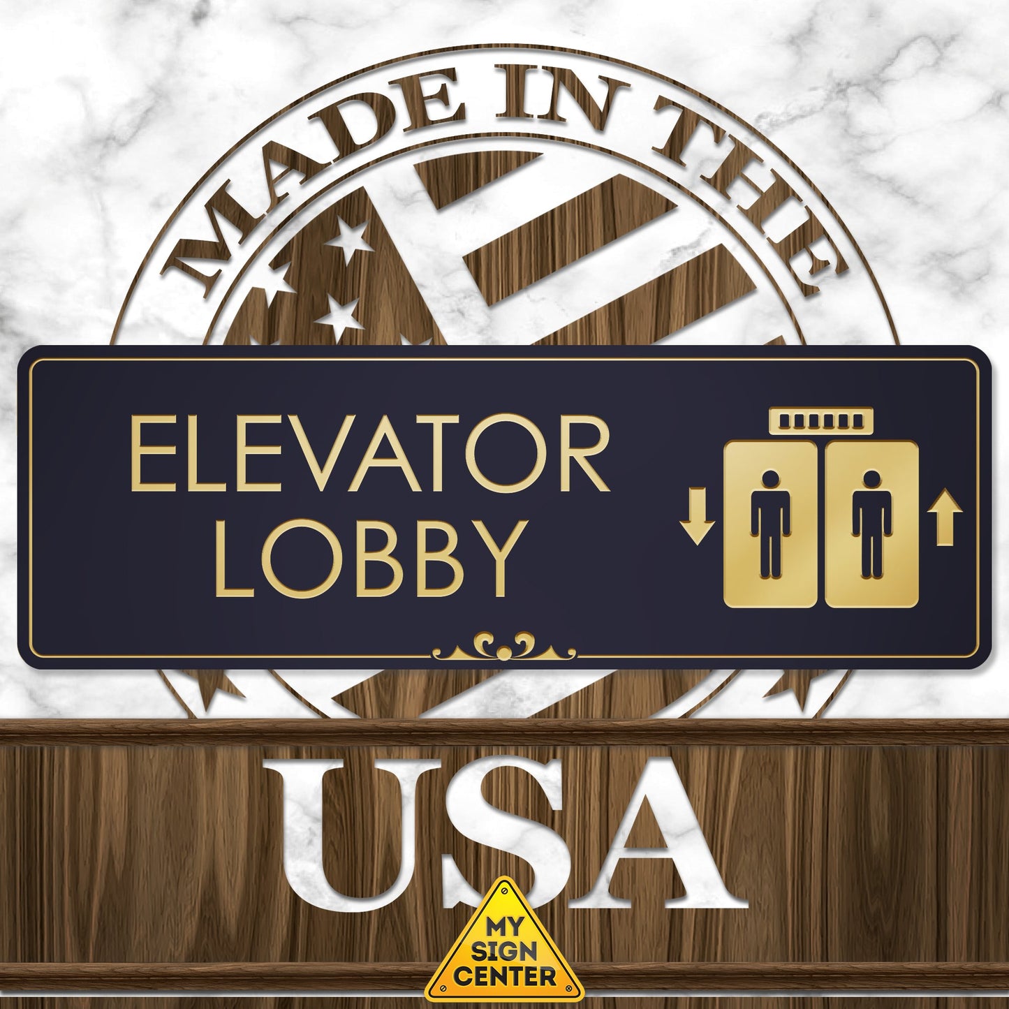 Lobby Elevator Sign Elevator Floor Engraved Sign
