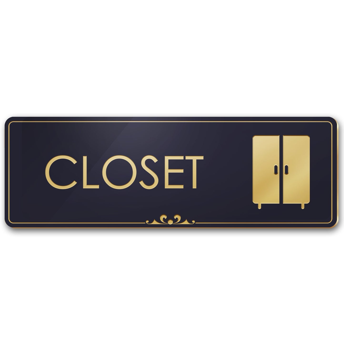 Closet Door Storage Room Sign