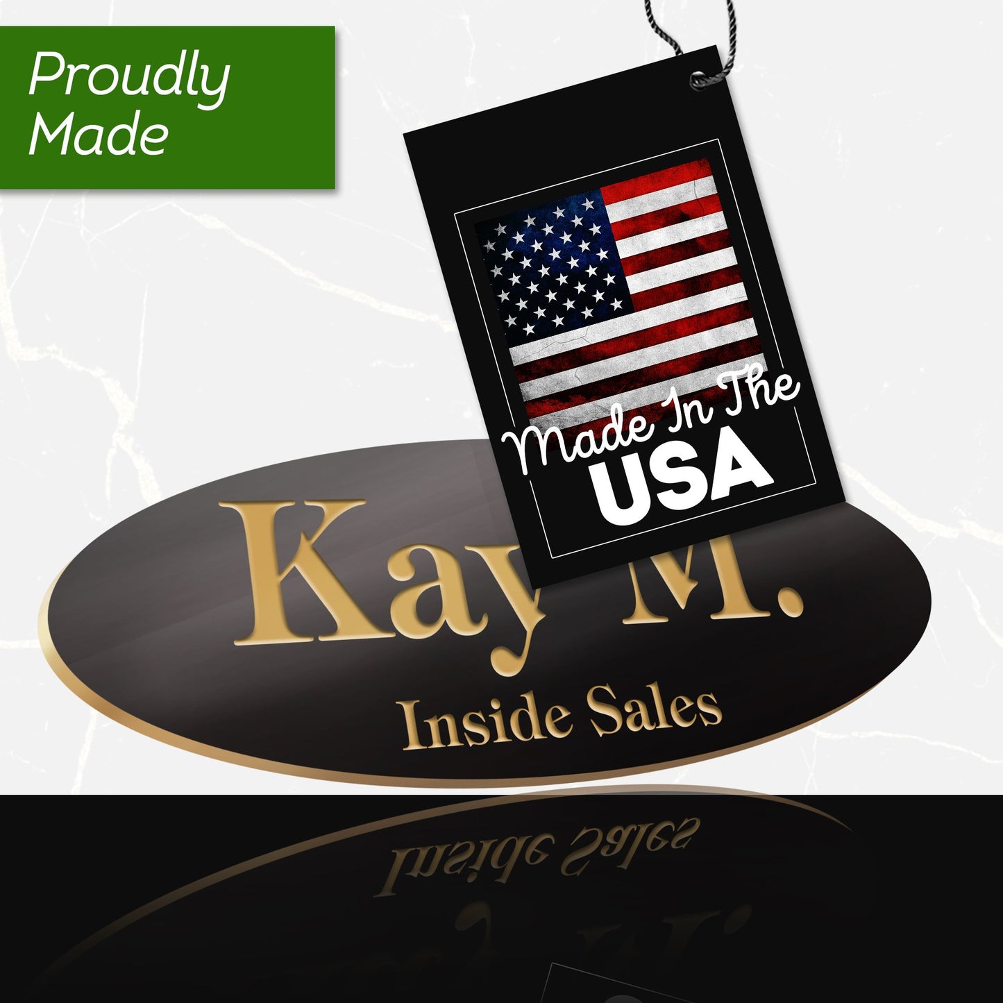 Personalized Name Tag, Laser Engraved