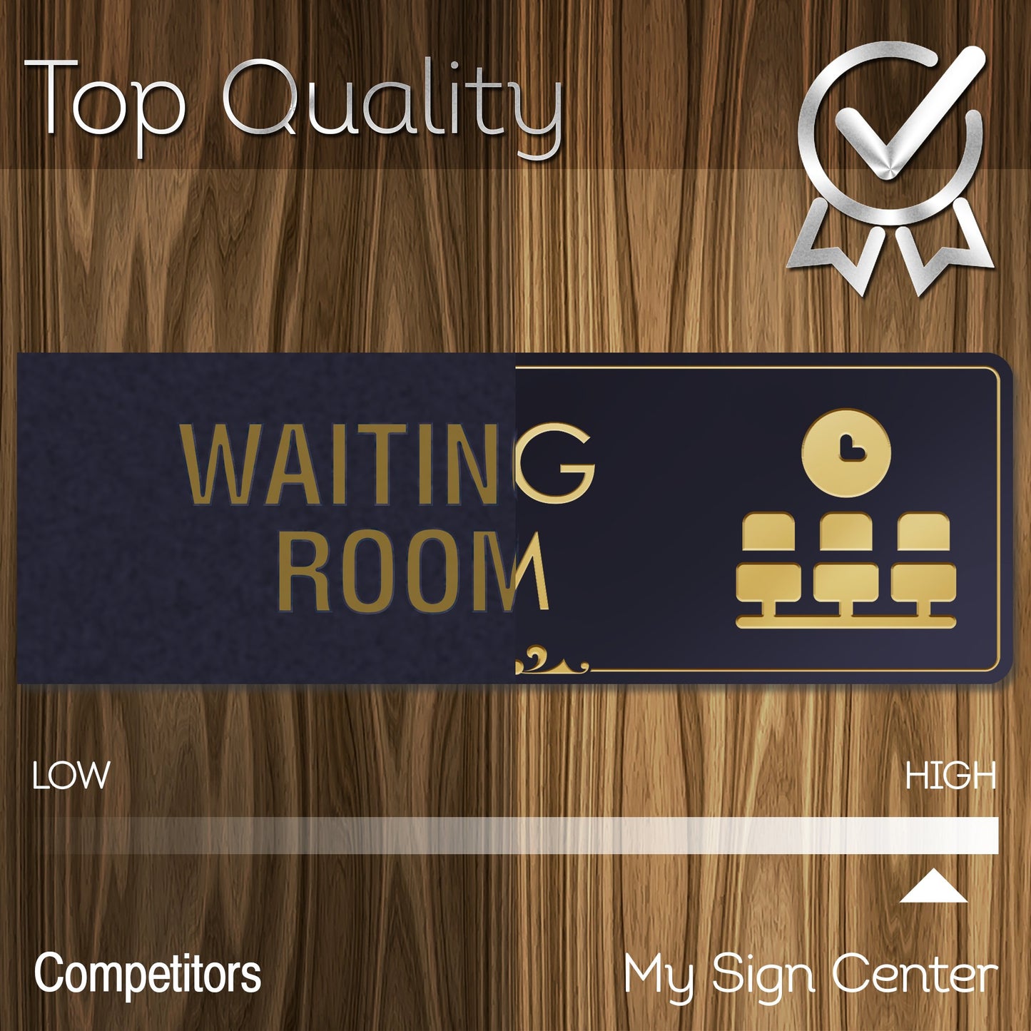 Office Waiting Room Sign Waiting Area Sign for Office Door