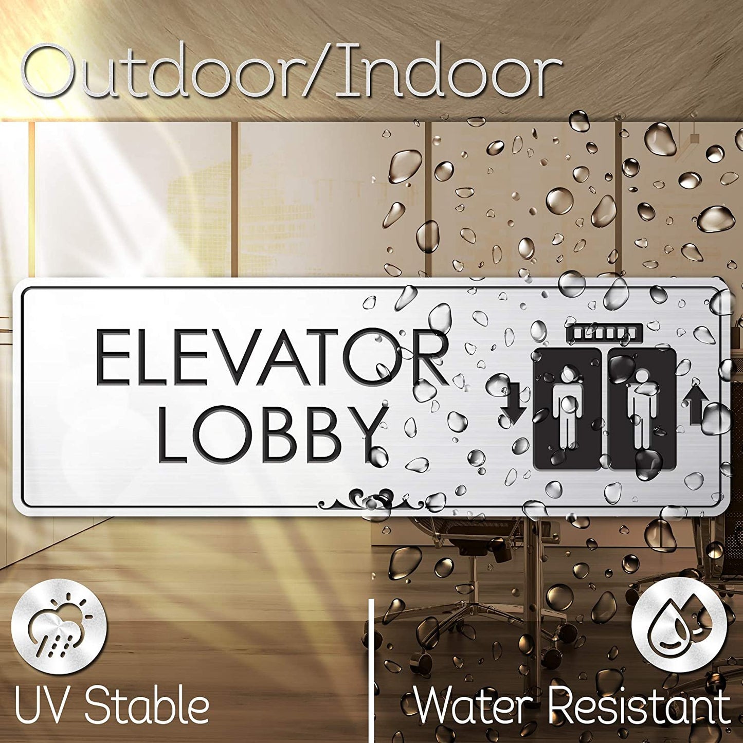 Lobby Elevator Sign Elevator Floor Engraved Sign