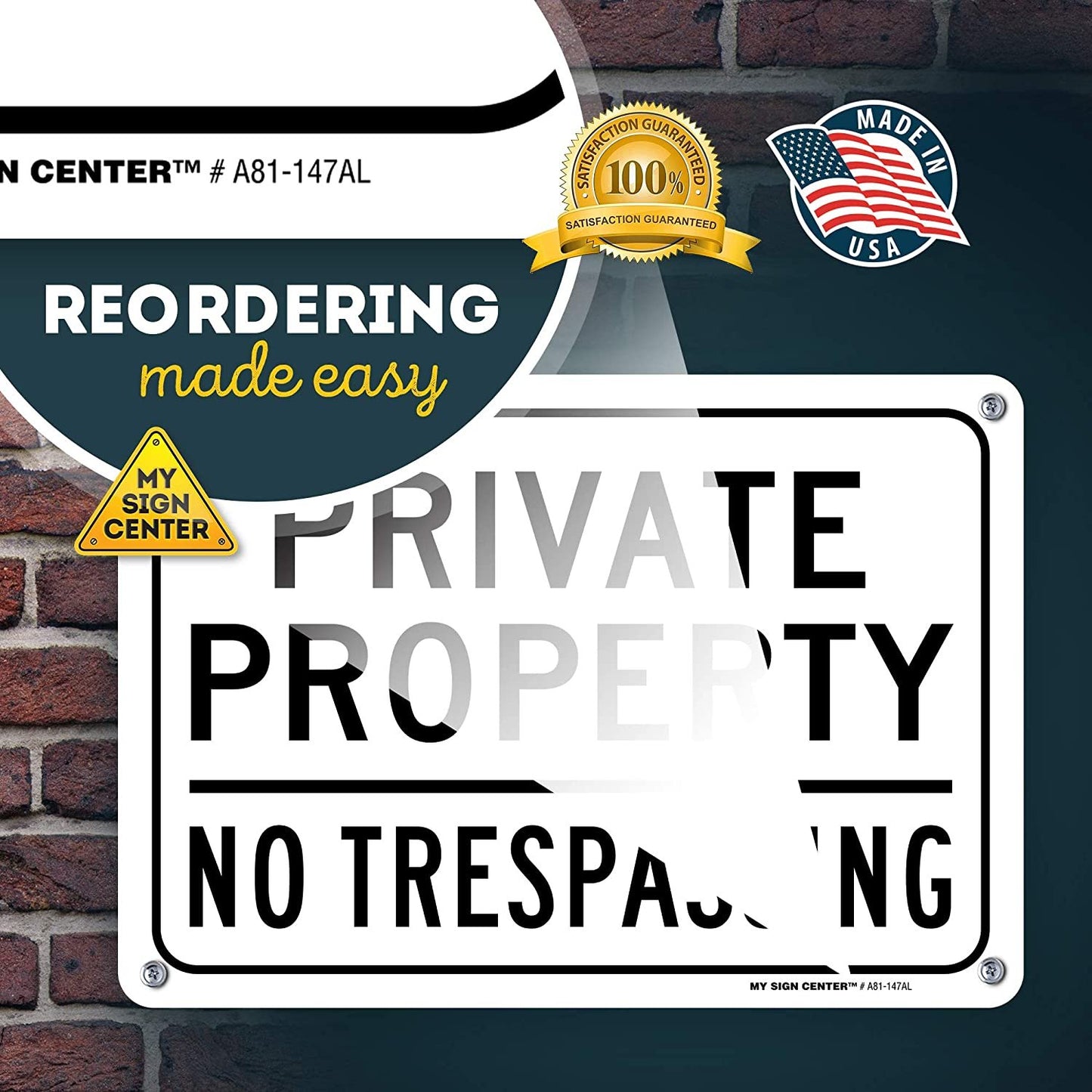Private Property No Trespassing Sign 9