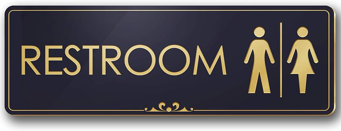 Restroom - Laser Engraved Sign