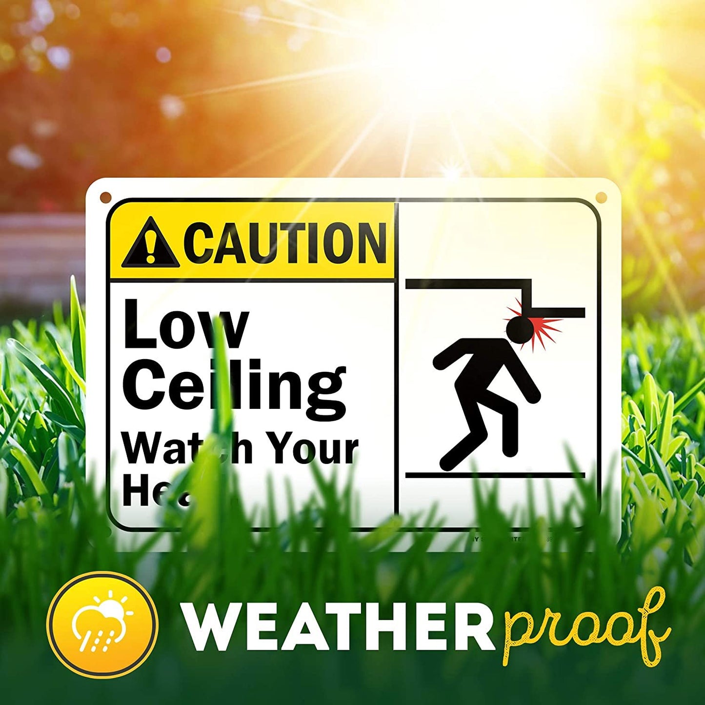 Caution Watch Your Step Low Ceiling Sign