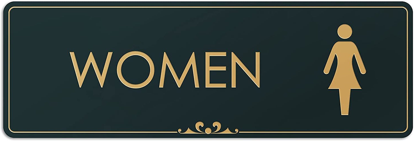 Women Restroom - Laser Engraved Sign 1