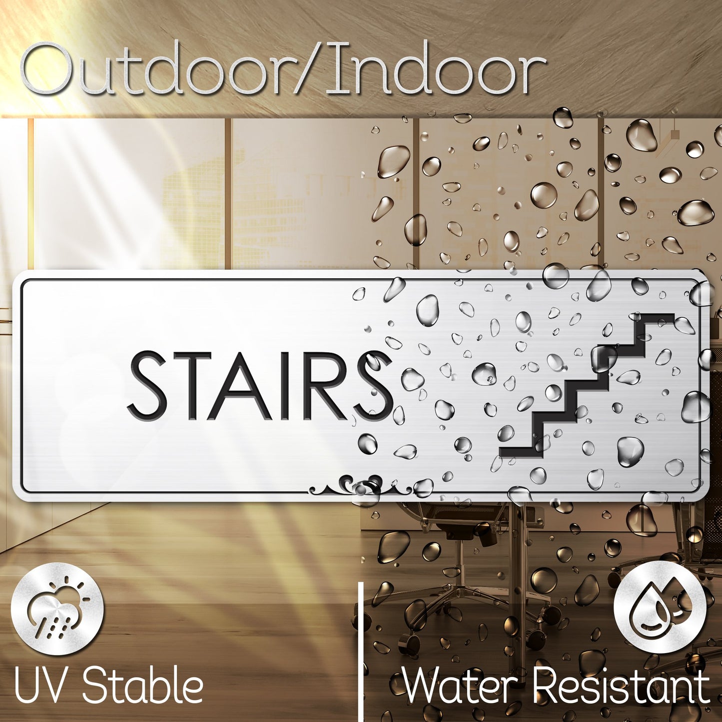 Stairs Door Sign Stairway Sign for Business