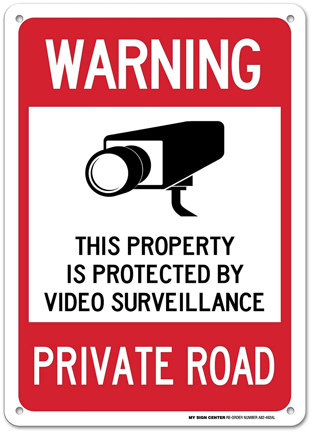 Warning Private Road Sign