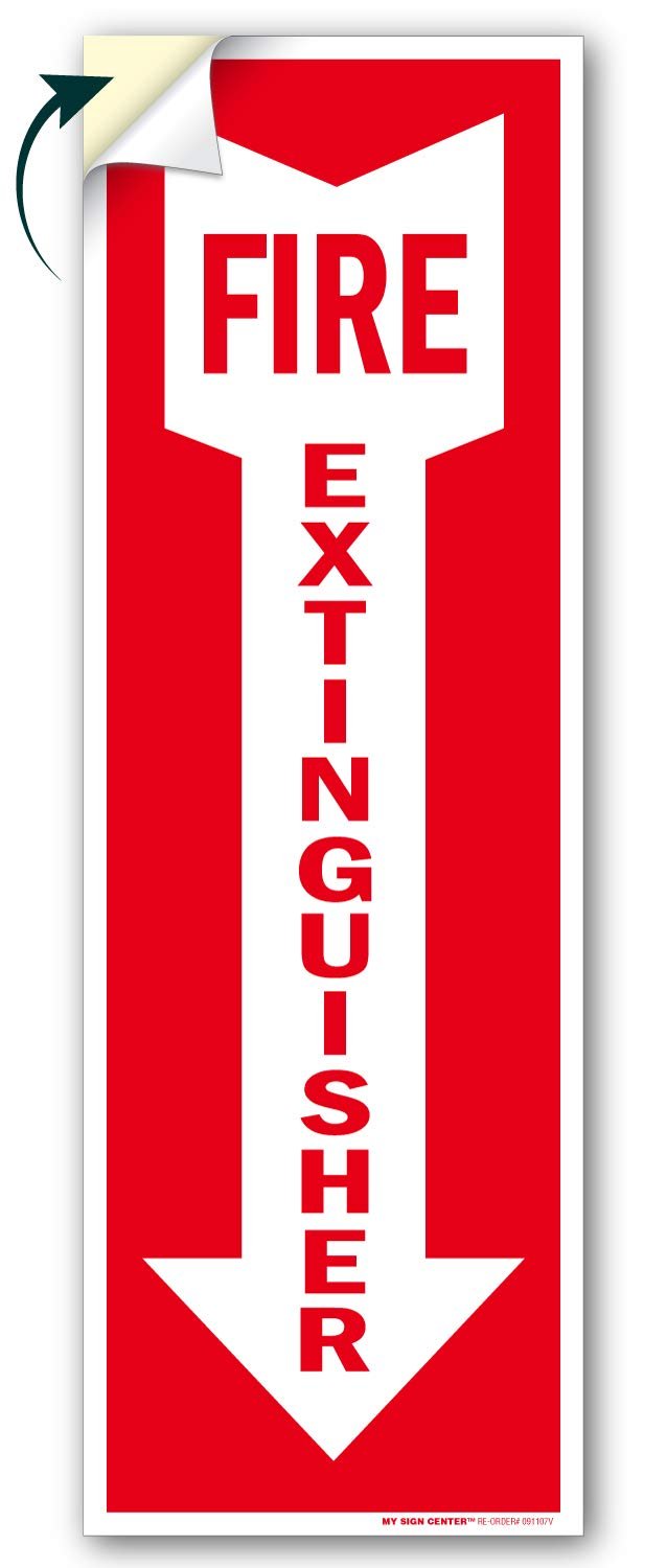 Fire Extinguisher Sign - Self Adhesive