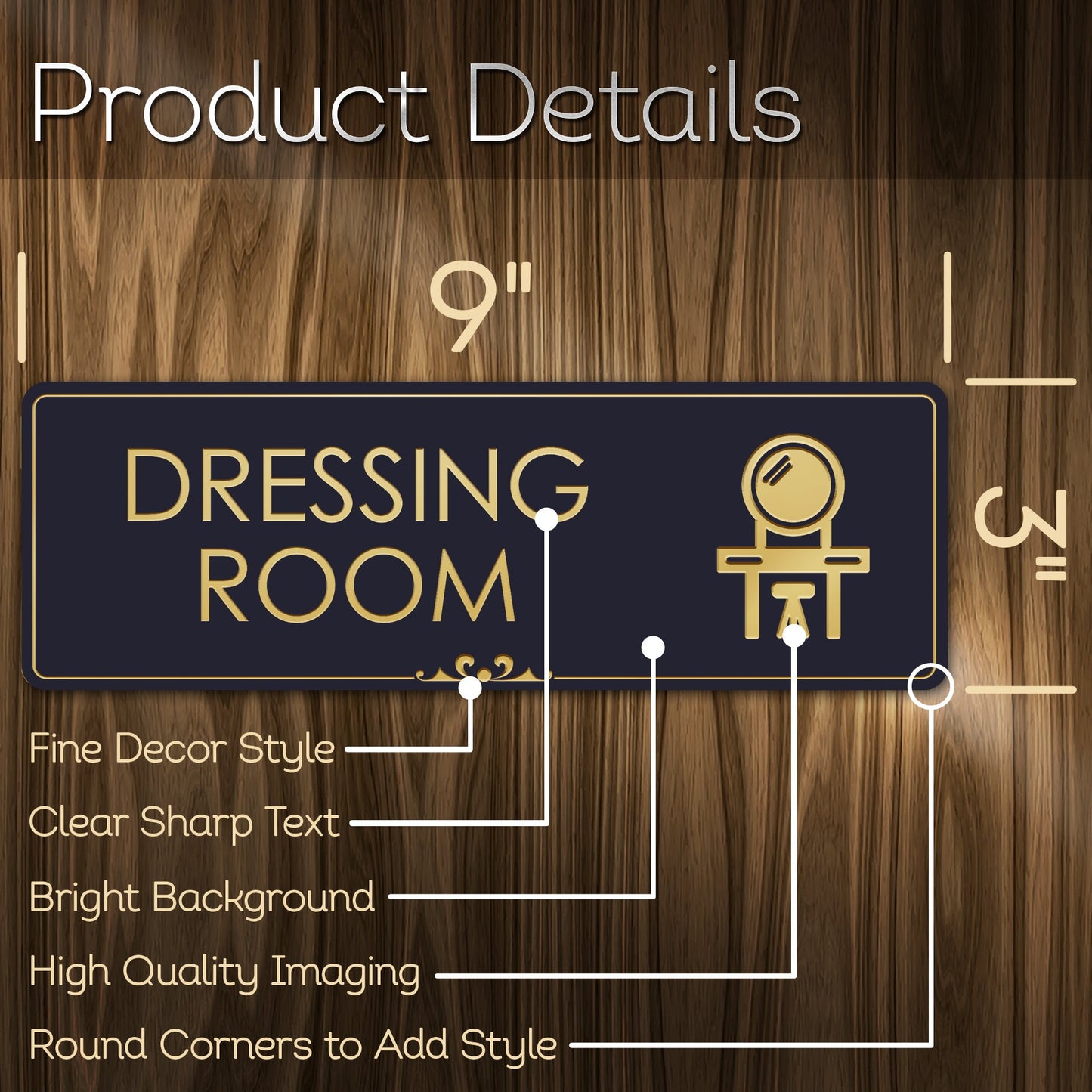 Dressing Room Sign Makeup Room Sign