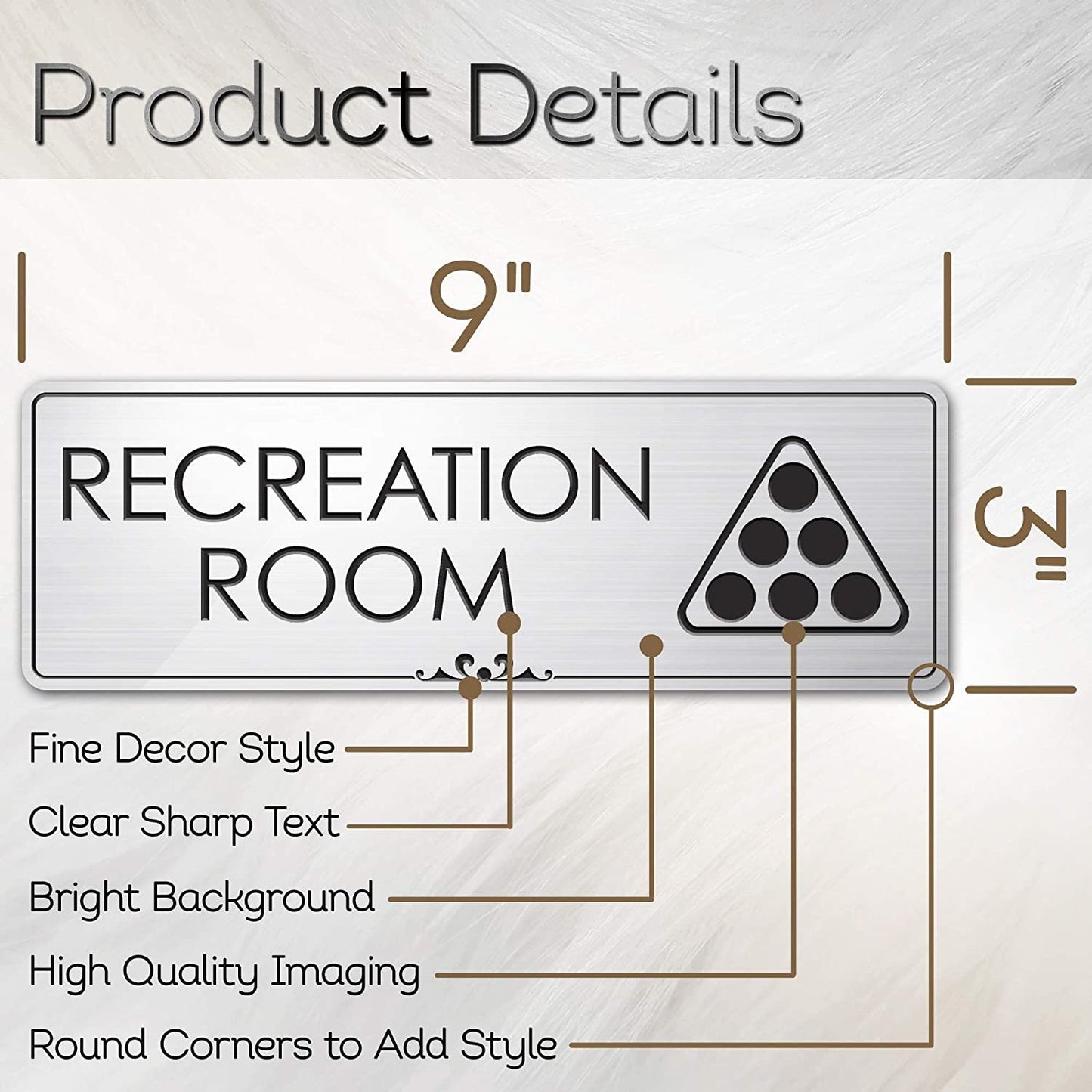 Recreation Room Sign