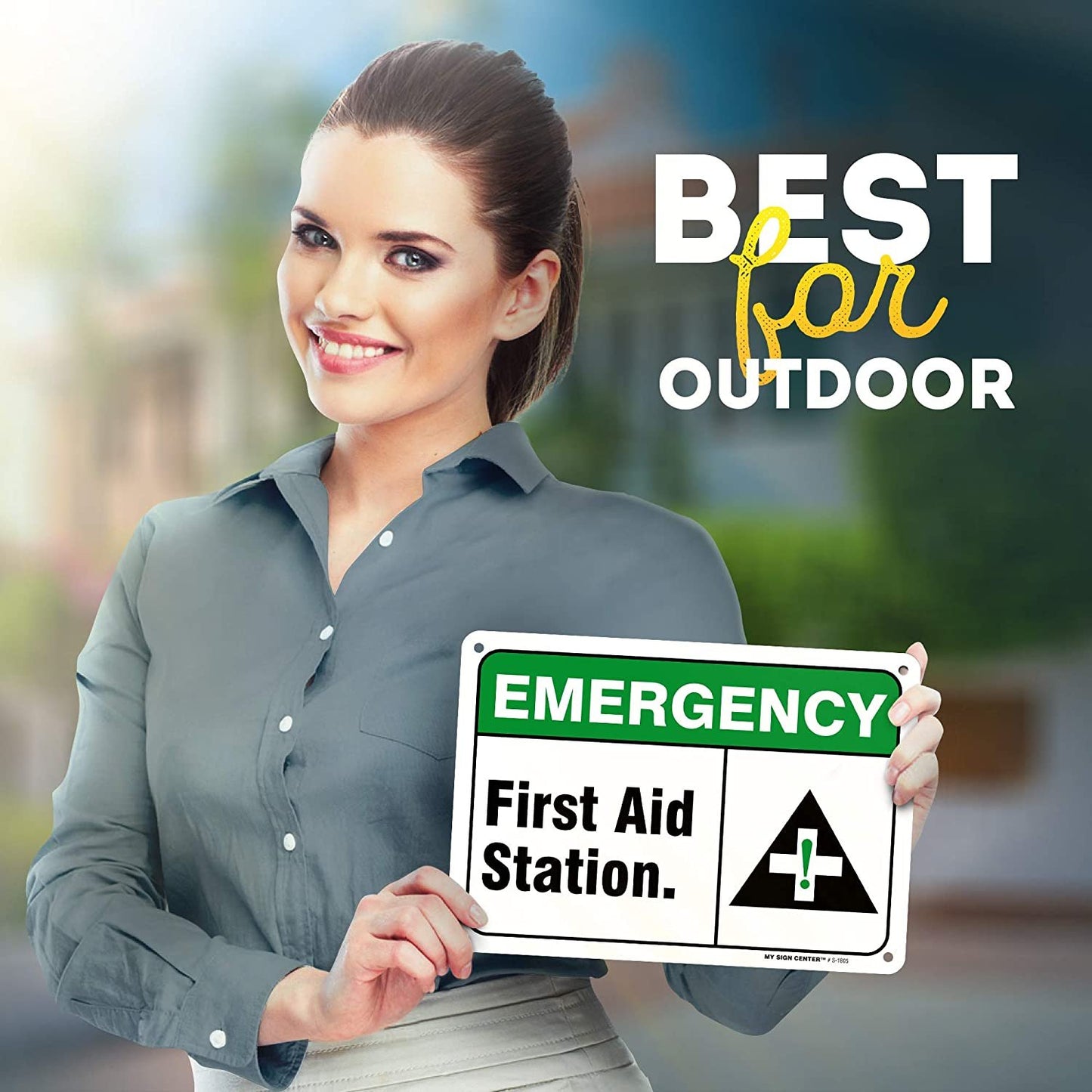Emergency First Aid Station Sign