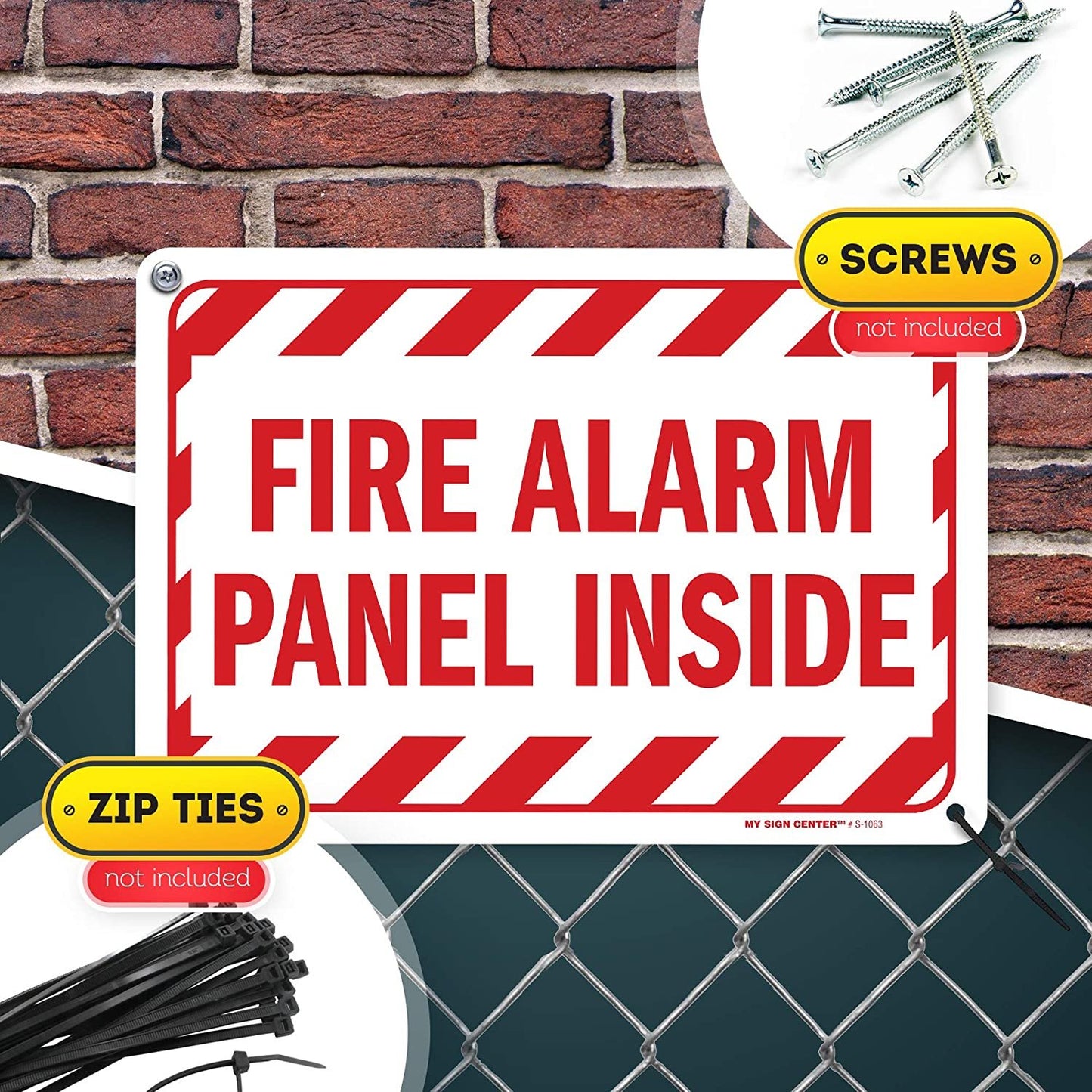 Fire Alarm Panel Inside Sign