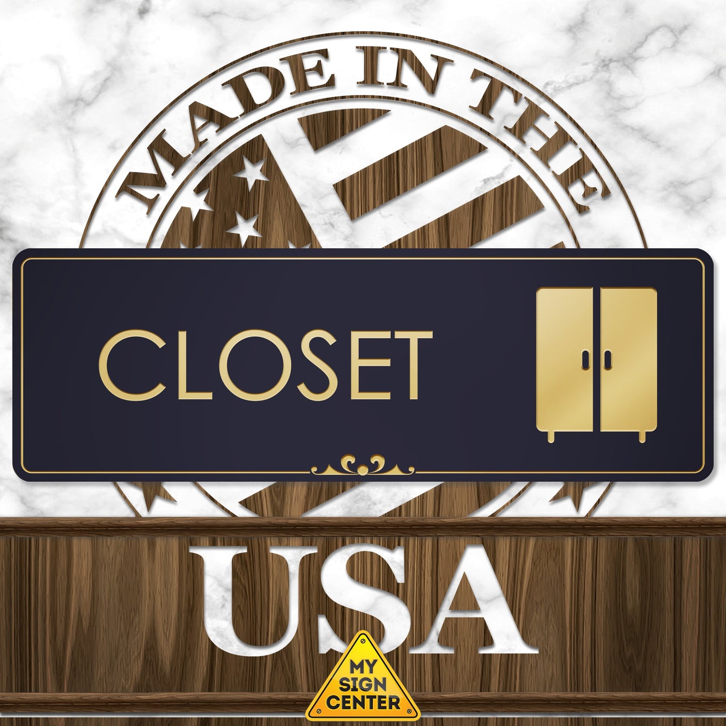 Closet Door Storage Room Sign