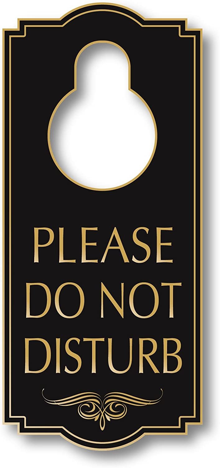 My Sign Center Do Not Disturb Door Hanger Sign