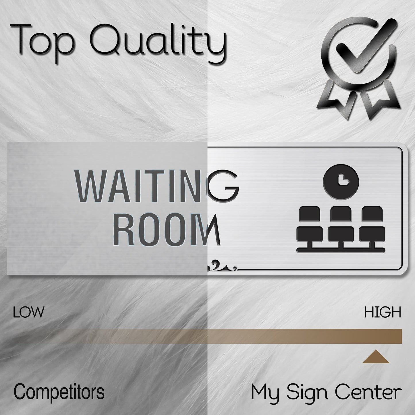 Office Waiting Room Sign Waiting Area Sign for Office Door