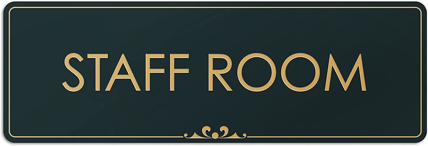 Staff Room - Laser Engraved Sign 1