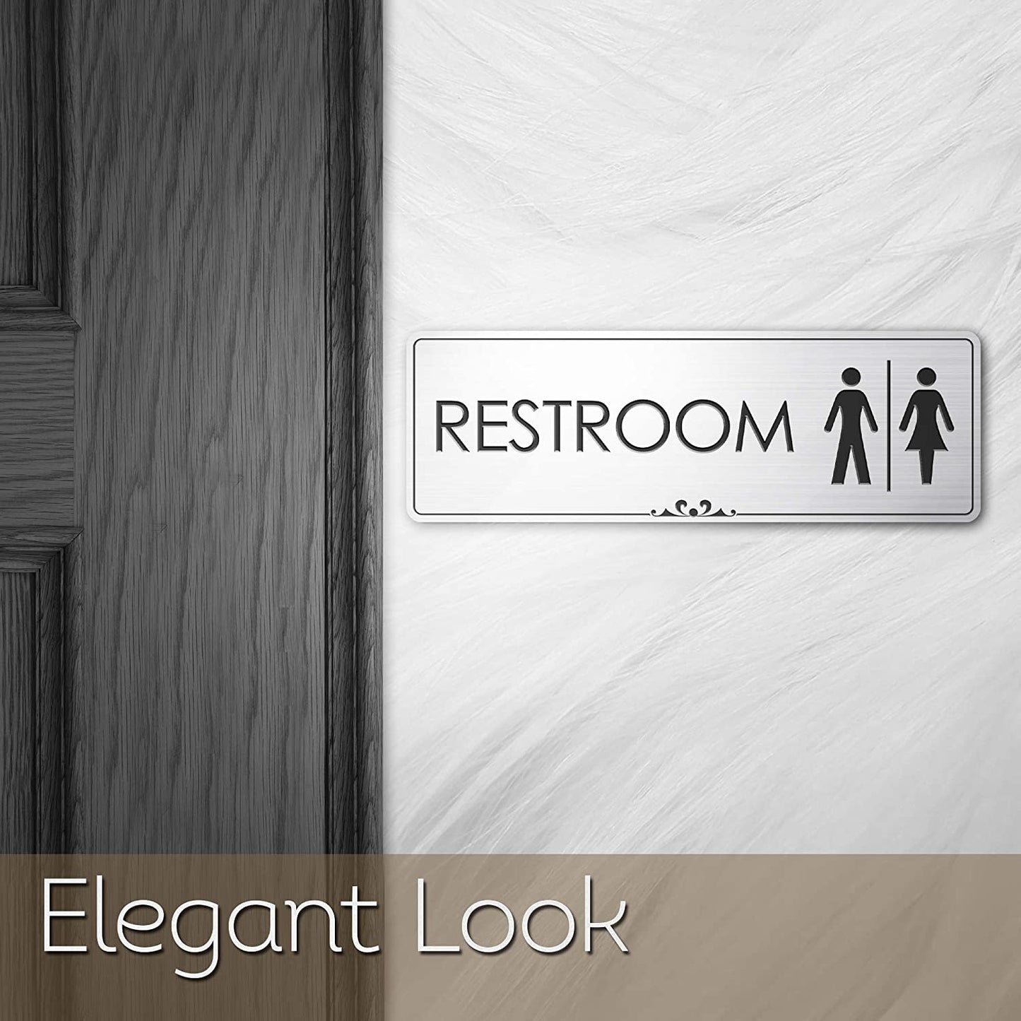 Restroom - Laser Engraved Sign