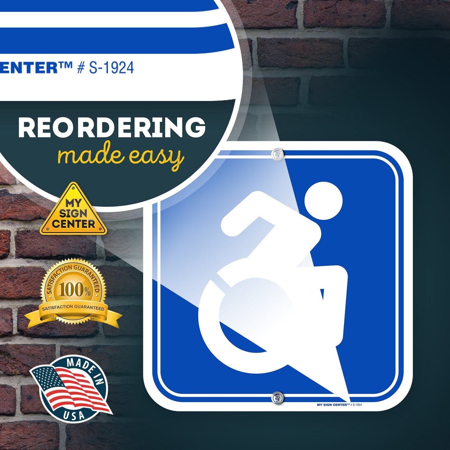 Van Accessible Handicap Parking Sign 1