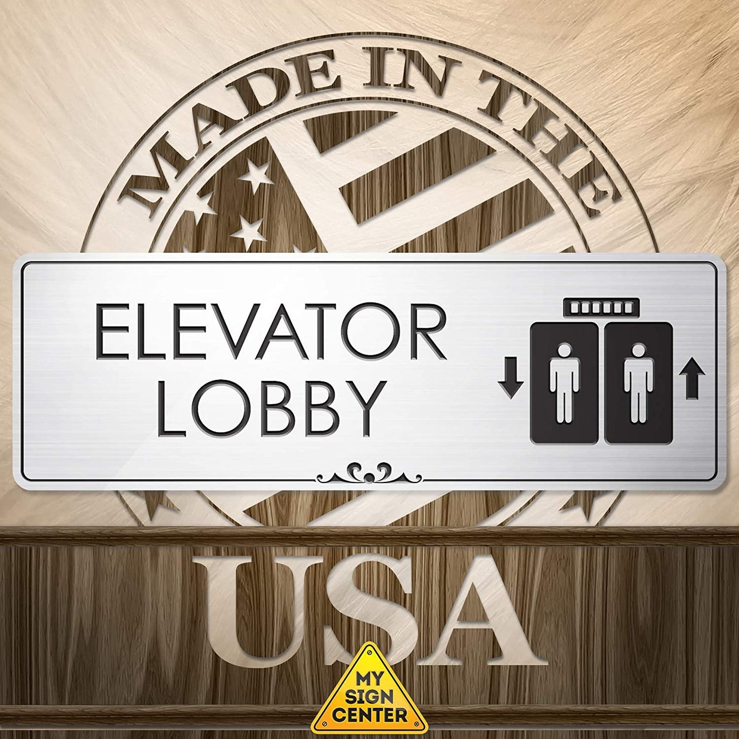 Lobby Elevator Sign Elevator Floor Engraved Sign