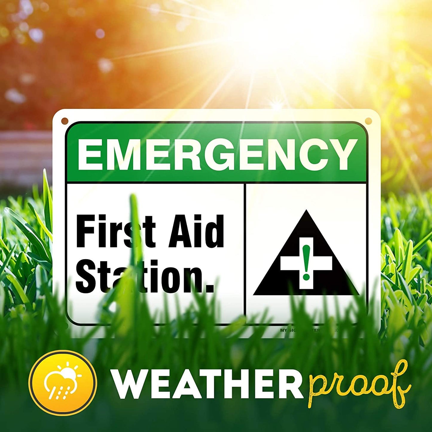Emergency First Aid Station Sign