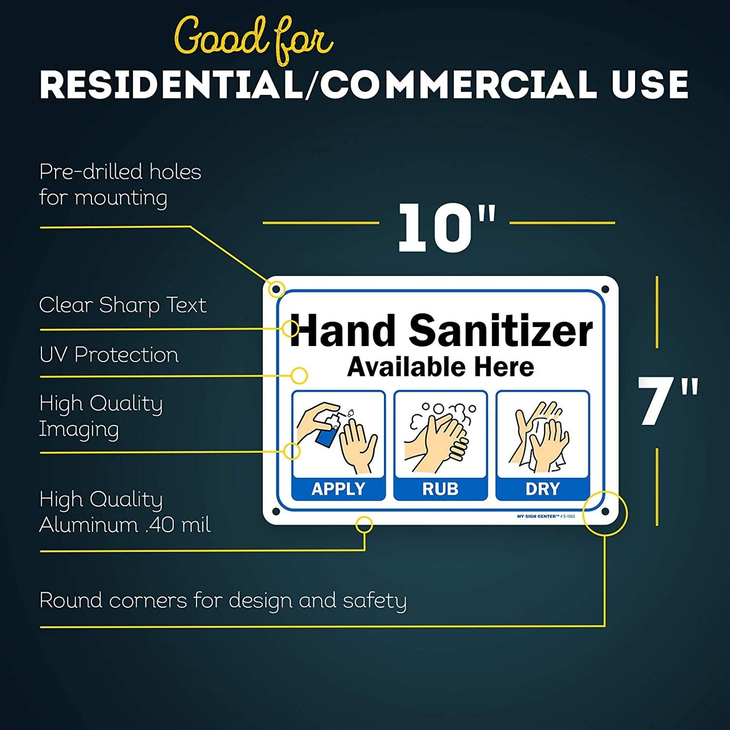Hand Sanitizer Stations Sign