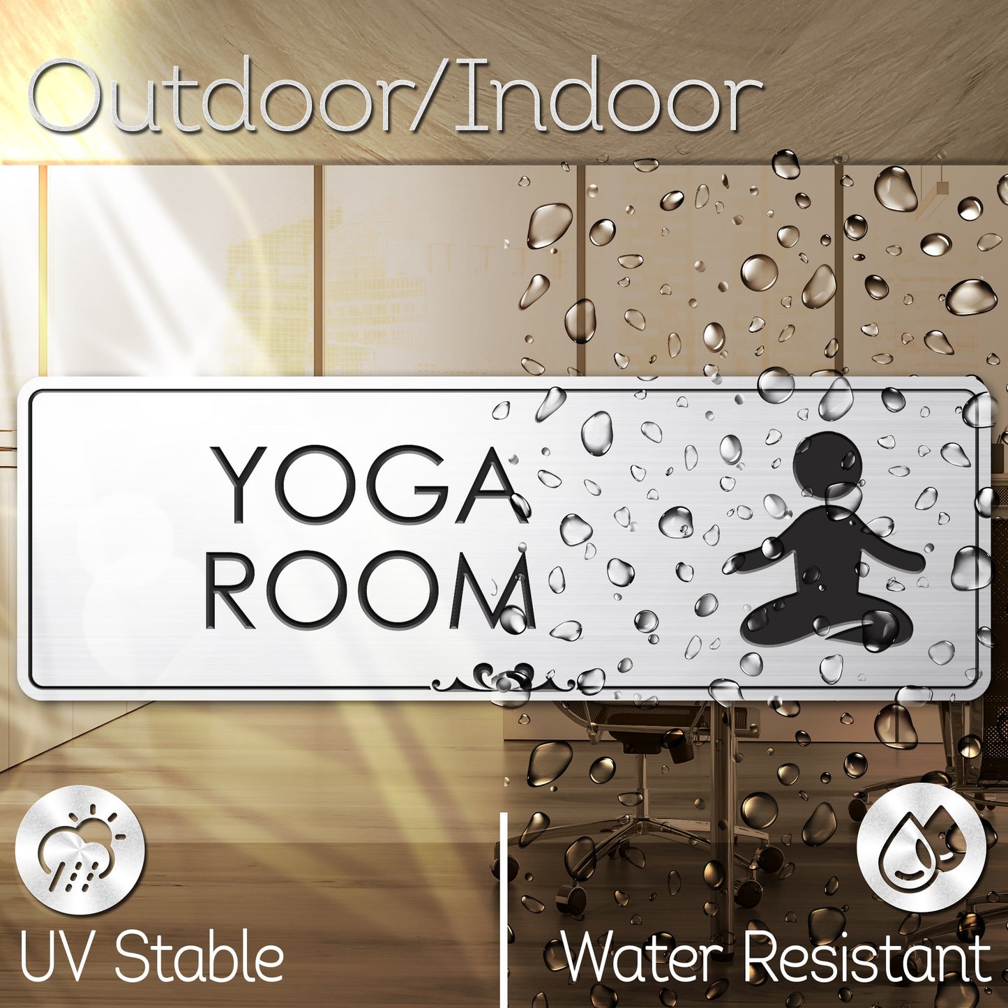 Yoga Room Sign Meditation in Progress Sign