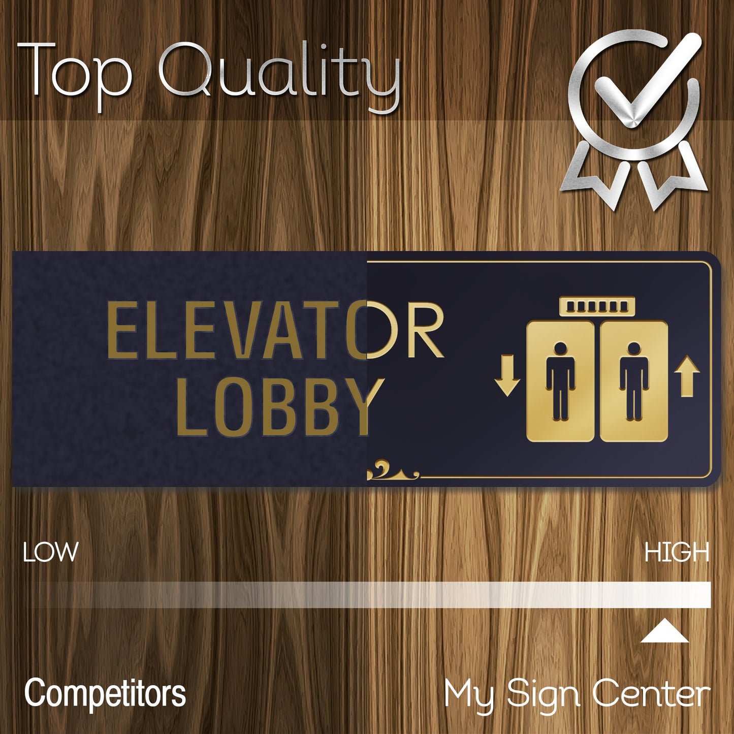 Lobby Elevator Sign Elevator Floor Engraved Sign