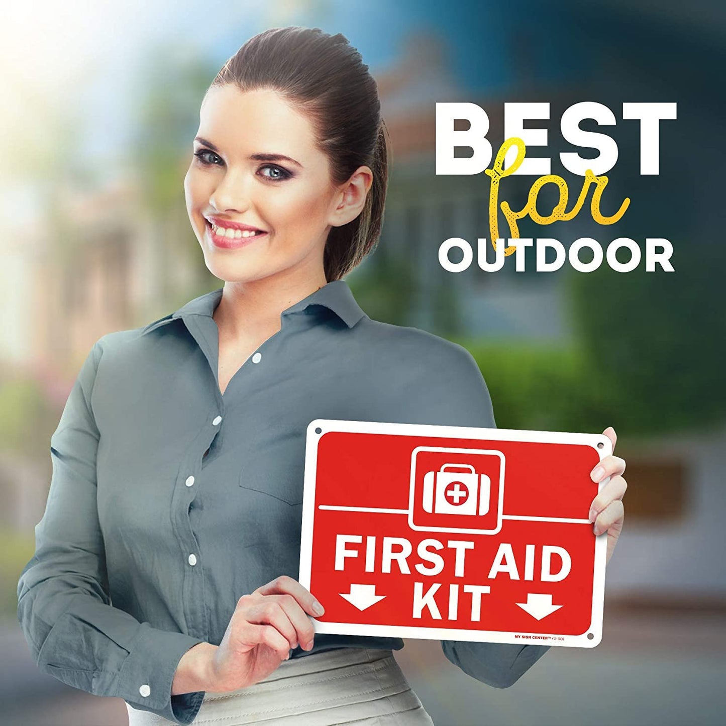First Aid Kit Sign for Home, Office, Business