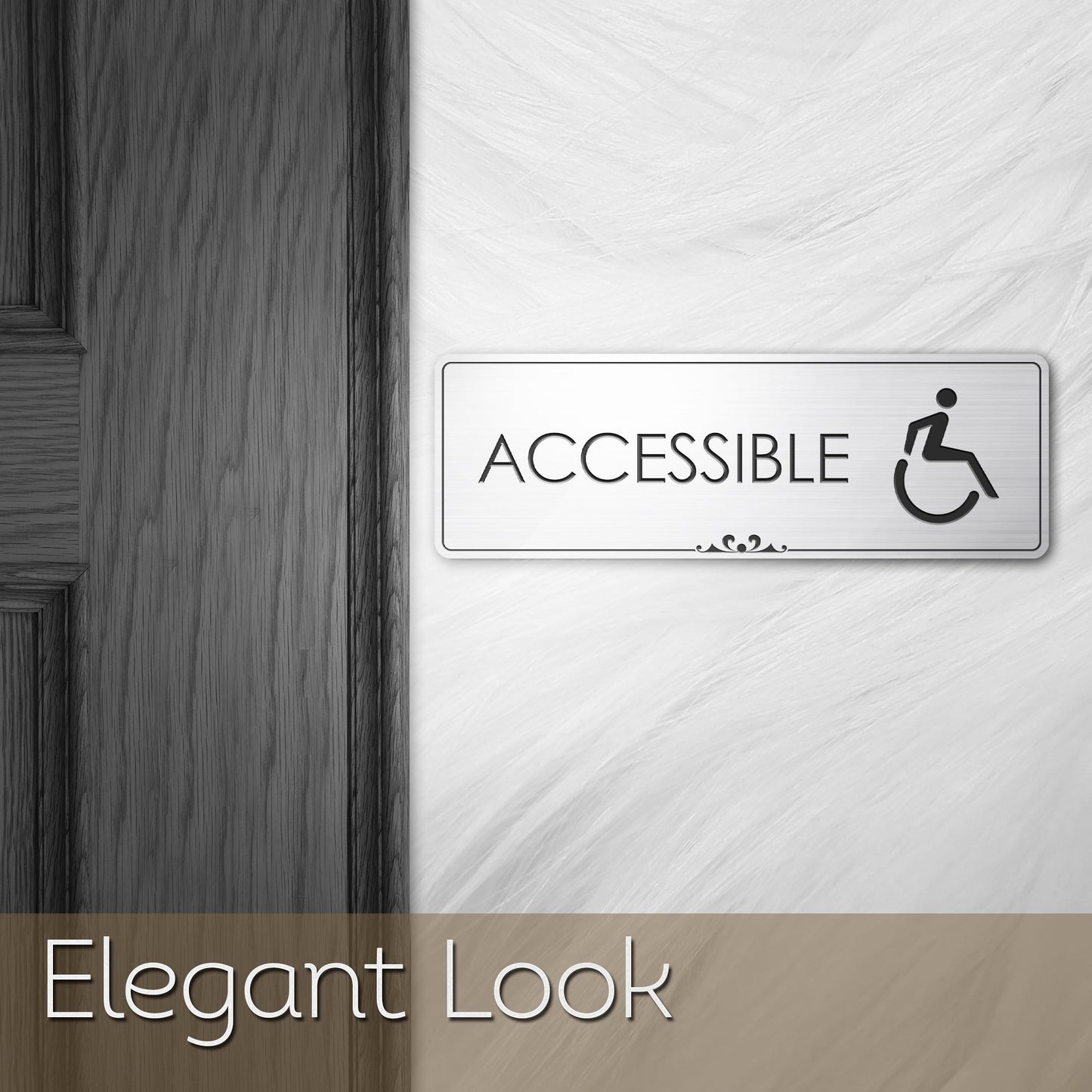 Accessible - Laser Engraved Sign