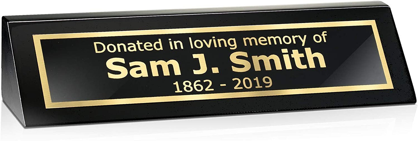 Desk Name Plate Personalized Custom Plaque